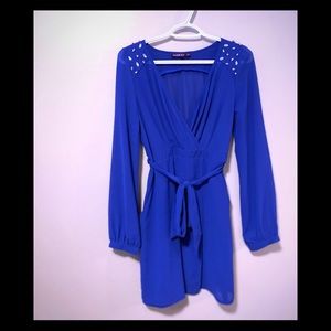 Royal blue cocktail dress